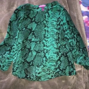 Snake print Blouse from bloomingdales